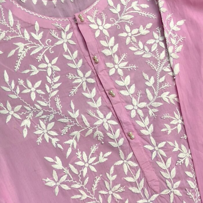 1 PC Women Chikankari Kurti Shirt – Lightweight & Stylish Ethnic Top